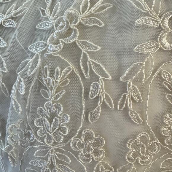 Anna Sammarone The Pastoral Series Sheer Lace Overlay Mini Dress Size Medium - Picture 4 of 12